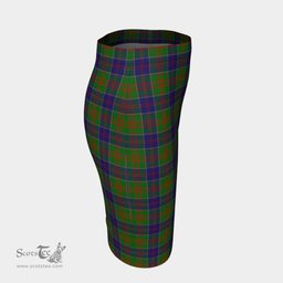 Scottish Stewart of Appin Hunting Modern Clan Tartan Womens Pencil Skirt Tartan Fitted Skirt