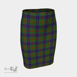 Scottish Stewart of Appin Hunting Modern Clan Tartan Womens Pencil Skirt Tartan Fitted Skirt