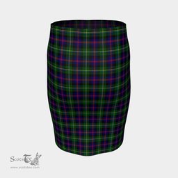 Scottish Malcolm Modern Clan Tartan Womens Pencil Skirt Tartan Fitted Skirt