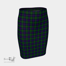 Scottish Shaw Modern Clan Tartan Womens Pencil Skirt Tartan Fitted Skirt