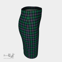 Scottish Urquhart Broad Red Ancient Clan Tartan Womens Pencil Skirt Tartan Fitted Skirt
