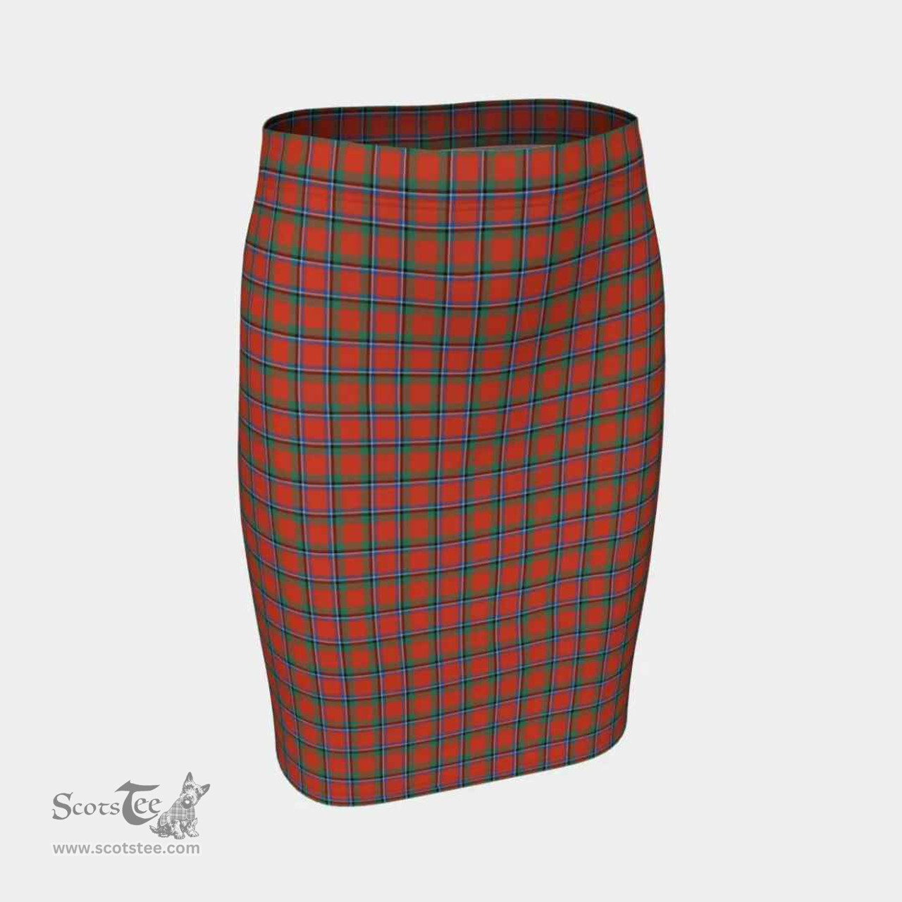 Scottish Sinclair Ancient Clan Tartan Womens Pencil Skirt Tartan Fitted Skirt