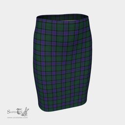 Scottish Sinclair Hunting Modern Clan Tartan Womens Pencil Skirt Tartan Fitted Skirt