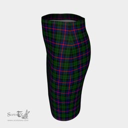 Scottish Morrison Modern Clan Tartan Womens Pencil Skirt Tartan Fitted Skirt