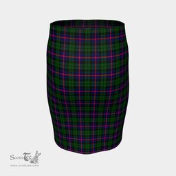 Scottish Morrison Modern Clan Tartan Womens Pencil Skirt Tartan Fitted Skirt