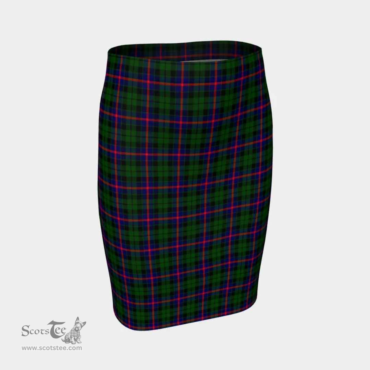 Scottish Morrison Modern Clan Tartan Womens Pencil Skirt Tartan Fitted Skirt