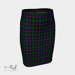 Scottish Morrison Modern Clan Tartan Womens Pencil Skirt Tartan Fitted Skirt