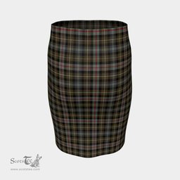 Scottish MacKenzie Weathered Clan Tartan Womens Pencil Skirt Tartan Fitted Skirt