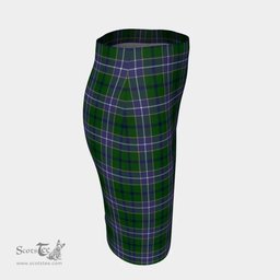 Scottish Wishart Hunting Modern Clan Tartan Womens Pencil Skirt Tartan Fitted Skirt