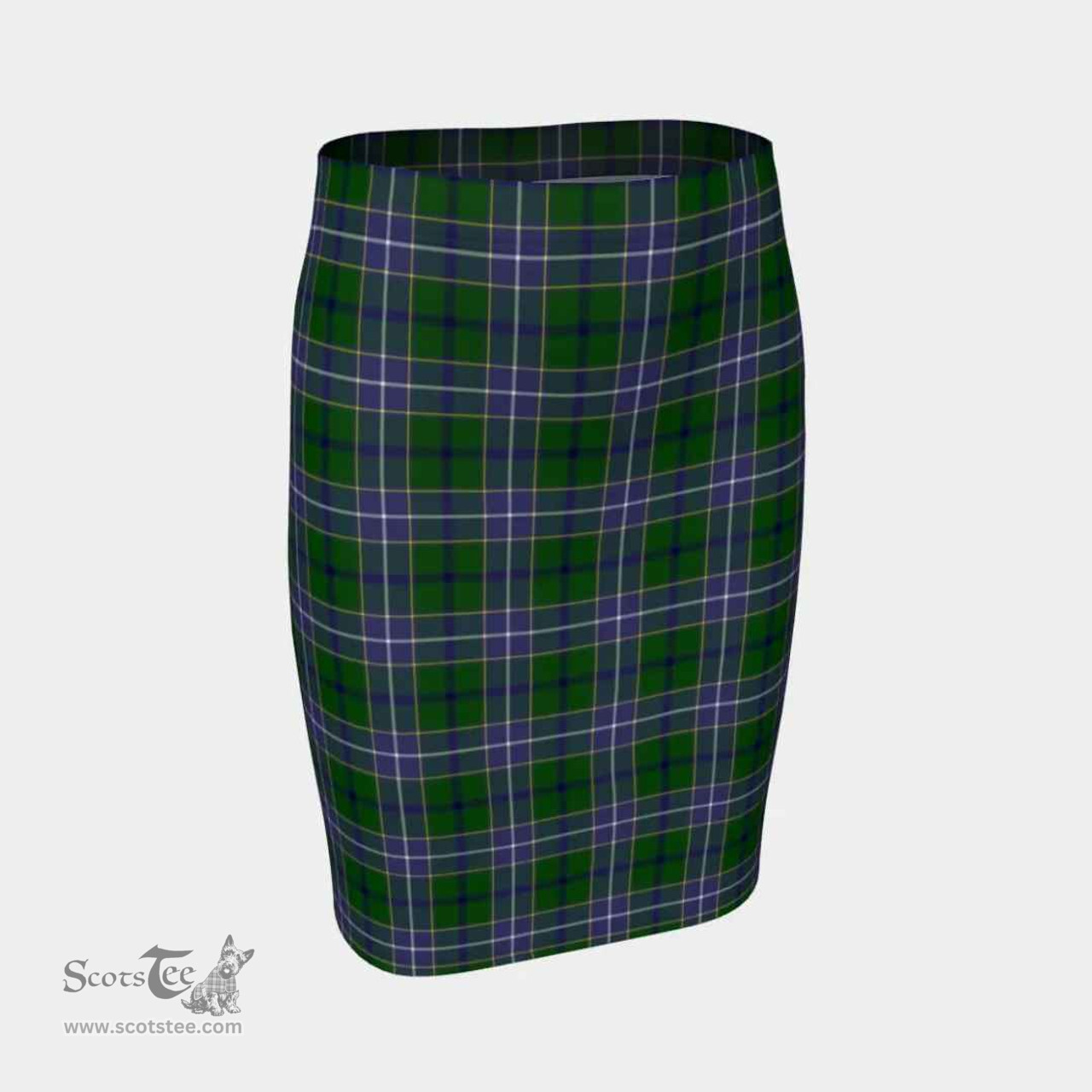 Scottish Wishart Hunting Modern Clan Tartan Womens Pencil Skirt Tartan Fitted Skirt