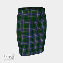 Scottish Wishart Hunting Modern Clan Tartan Womens Pencil Skirt Tartan Fitted Skirt