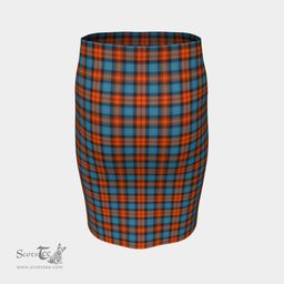 Scottish MacLachlan Ancient Clan Tartan Womens Pencil Skirt Tartan Fitted Skirt