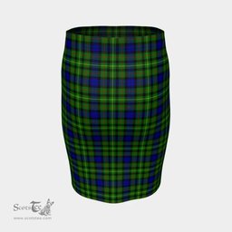 Scottish Rollo Modern Clan Tartan Womens Pencil Skirt Tartan Fitted Skirt