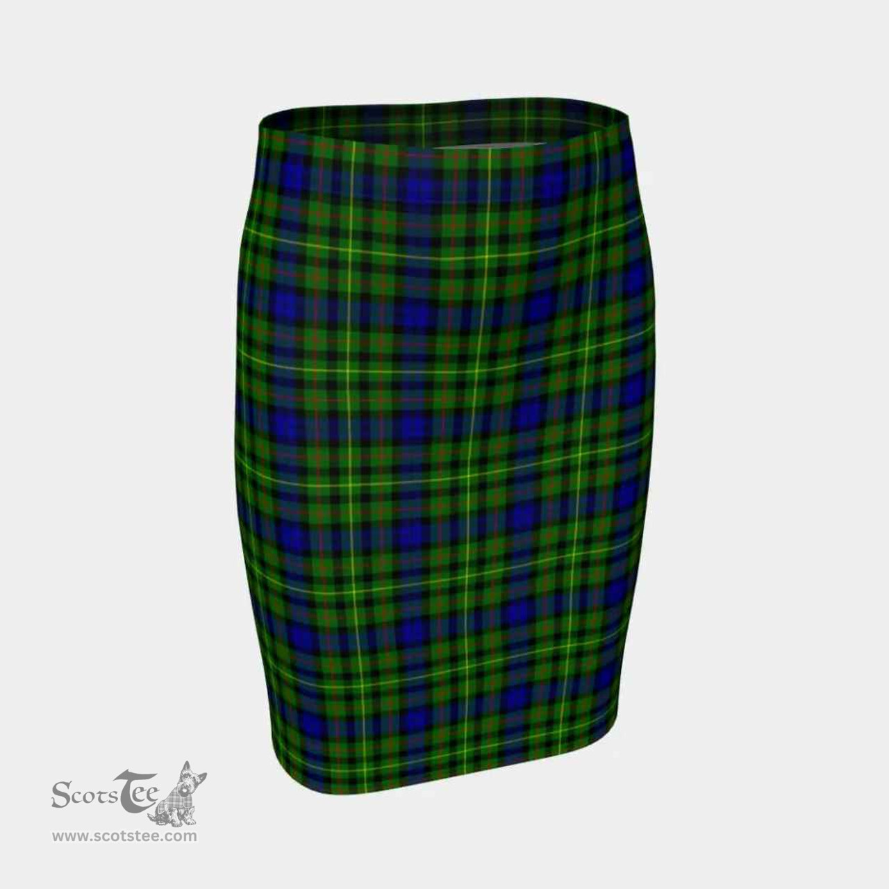 Scottish Rollo Modern Clan Tartan Womens Pencil Skirt Tartan Fitted Skirt