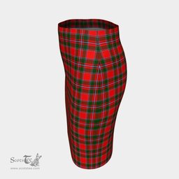 Scottish Spens Modern Clan Tartan Womens Pencil Skirt Tartan Fitted Skirt