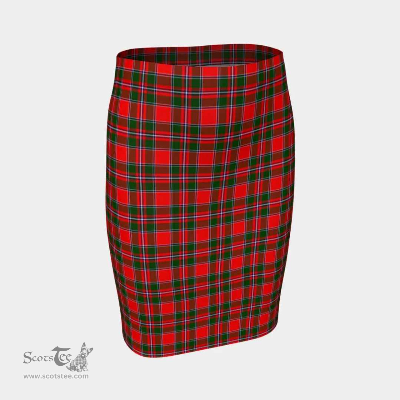 Scottish Spens Modern Clan Tartan Womens Pencil Skirt Tartan Fitted Skirt