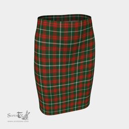 Scottish Princess Margaret Clan Tartan Womens Pencil Skirt Tartan Fitted Skirt