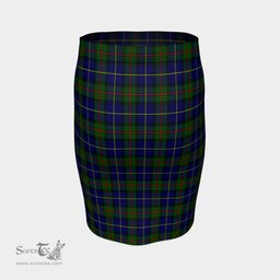 Scottish MacLeod of Harris Modern Clan Tartan Womens Pencil Skirt Tartan Fitted Skirt