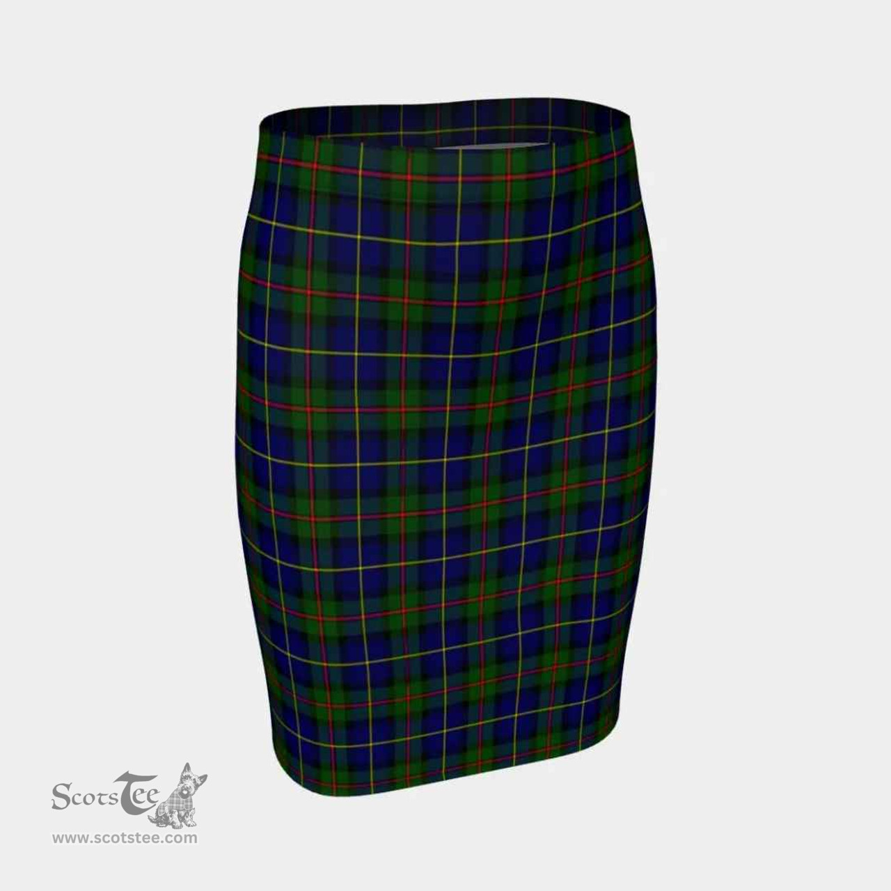 Scottish MacLeod of Harris Modern Clan Tartan Womens Pencil Skirt Tartan Fitted Skirt