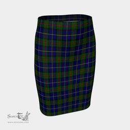 Scottish MacLeod of Harris Modern Clan Tartan Womens Pencil Skirt Tartan Fitted Skirt