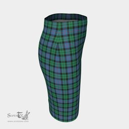 Scottish Morrison Ancient Clan Tartan Womens Pencil Skirt Tartan Fitted Skirt