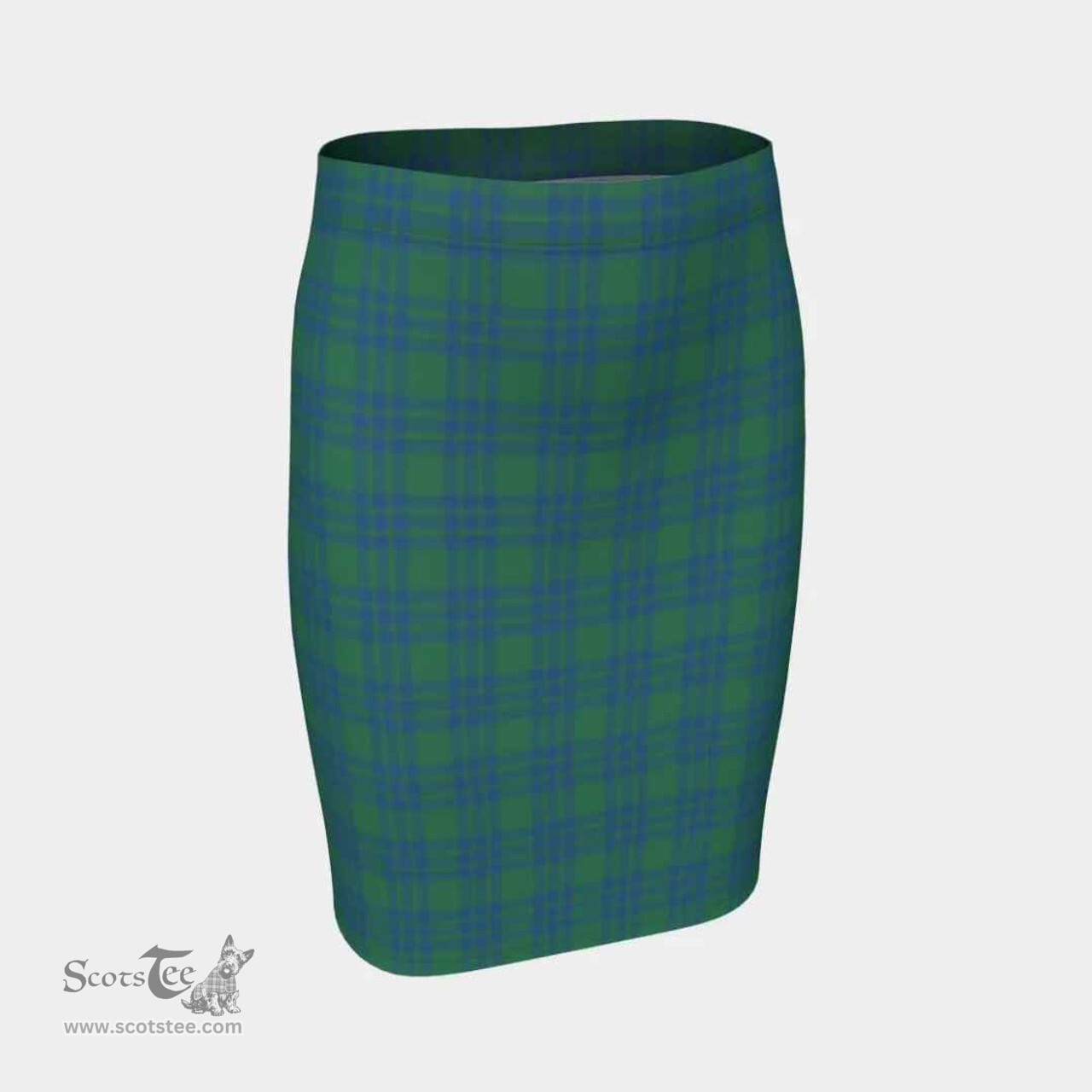 Scottish Montgomery Ancient Clan Tartan Womens Pencil Skirt Tartan Fitted Skirt