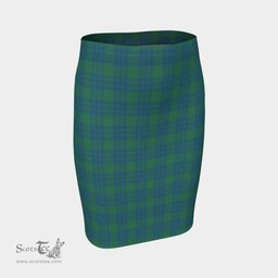 Scottish Montgomery Ancient Clan Tartan Womens Pencil Skirt Tartan Fitted Skirt
