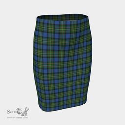 Scottish MacLaren Ancient Clan Tartan Womens Pencil Skirt Tartan Fitted Skirt