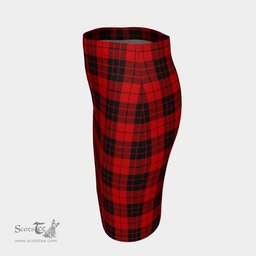Scottish MacLeod of Raasay Clan Tartan Womens Pencil Skirt Tartan Fitted Skirt