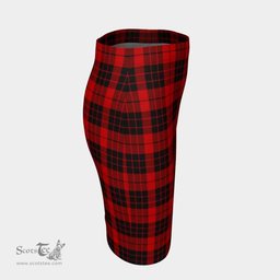 Scottish MacLeod of Raasay Clan Tartan Womens Pencil Skirt Tartan Fitted Skirt