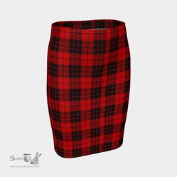 Scottish MacLeod of Raasay Clan Tartan Womens Pencil Skirt Tartan Fitted Skirt