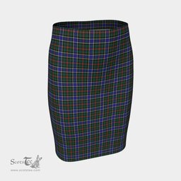 Scottish Ogilvie Hunting Modern Clan Tartan Womens Pencil Skirt Tartan Fitted Skirt