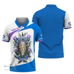 ScotsTee Shop Scotland Personalized Thistle Lion Forever Scottish Shirt Scotland Flag