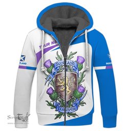 ScotsTee Shop Scotland Personalized Thistle Lion Forever Scottish Shirt Scotland Flag