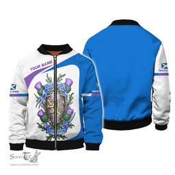 ScotsTee Shop Scotland Personalized Thistle Lion Forever Scottish Shirt Scotland Flag