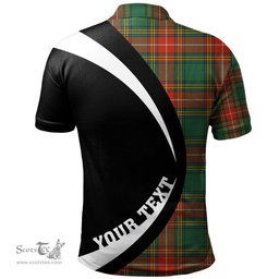 ScotsTee Shop Scottish Baxter Ancient Clan Crest Personalized Tartan Polo Shirt Circle Style Back Shirt with Your Text