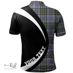 ScotsTee Shop Scottish Anderson Old Ancient Clan Crest Personalized Tartan Polo Shirt Circle Style Back Shirt with Your Text