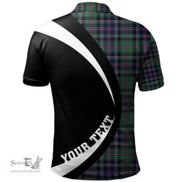 ScotsTee Shop Scottish Cooper Modern Clan Crest Personalized Tartan Polo Shirt Circle Style Back Shirt with Your Text