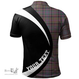 ScotsTee Shop Scottish Cooper Weathered Clan Crest Personalized Tartan Polo Shirt Circle Style Back Shirt with Your Text