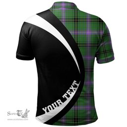 ScotsTee Shop Scottish Henderson Ancient Clan Crest Personalized Tartan Polo Shirt Circle Style Back Shirt with Your Text