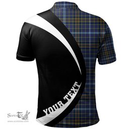 ScotsTee Shop Scottish Knox Clan Crest Personalized Tartan Polo Shirt Circle Style Back Shirt with Your Text