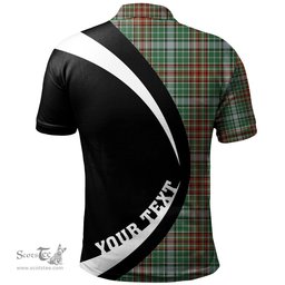 ScotsTee Shop Scottish Gayre Ancient Clan Crest Personalized Tartan Polo Shirt Circle Style Back Shirt with Your Text