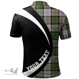 ScotsTee Shop Scottish Firth of Tay (Gillies Dress) Ancient Clan Crest Personalized Tartan Polo Shirt Circle Style Back Shirt with Your Text