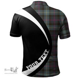 ScotsTee Shop Scottish Huntly Gordon Gathering 2000 Weathered Clan Crest Personalized Tartan Polo Shirt Circle Style Back Shirt with Your Text