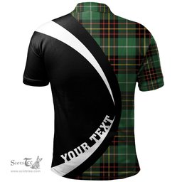 ScotsTee Shop Scottish Inglis Ancient Clan Crest Personalized Tartan Polo Shirt Circle Style Back Shirt with Your Text