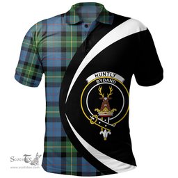 ScotsTee Shop Scottish Huntly Gordon Gathering 2000 Ancient Clan Crest Personalized Tartan Polo Shirt Circle Style Back Shirt with Your Text