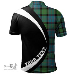 ScotsTee Shop Scottish MacWilliam (Williamson) Ancient Clan Crest Personalized Tartan Polo Shirt Circle Style Back Shirt with Your Text