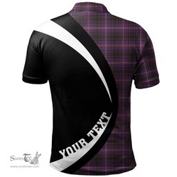 ScotsTee Shop Scottish MacIver of Strome Weathered Clan Crest Personalized Tartan Polo Shirt Circle Style Back Shirt with Your Text