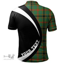 ScotsTee Shop Scottish MacDonagh Ancient Clan Crest Personalized Tartan Polo Shirt Circle Style Back Shirt with Your Text