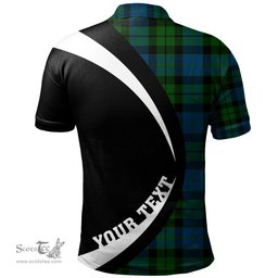 ScotsTee Shop Scottish MacKie Clan Crest Personalized Tartan Polo Shirt Circle Style Back Shirt with Your Text
